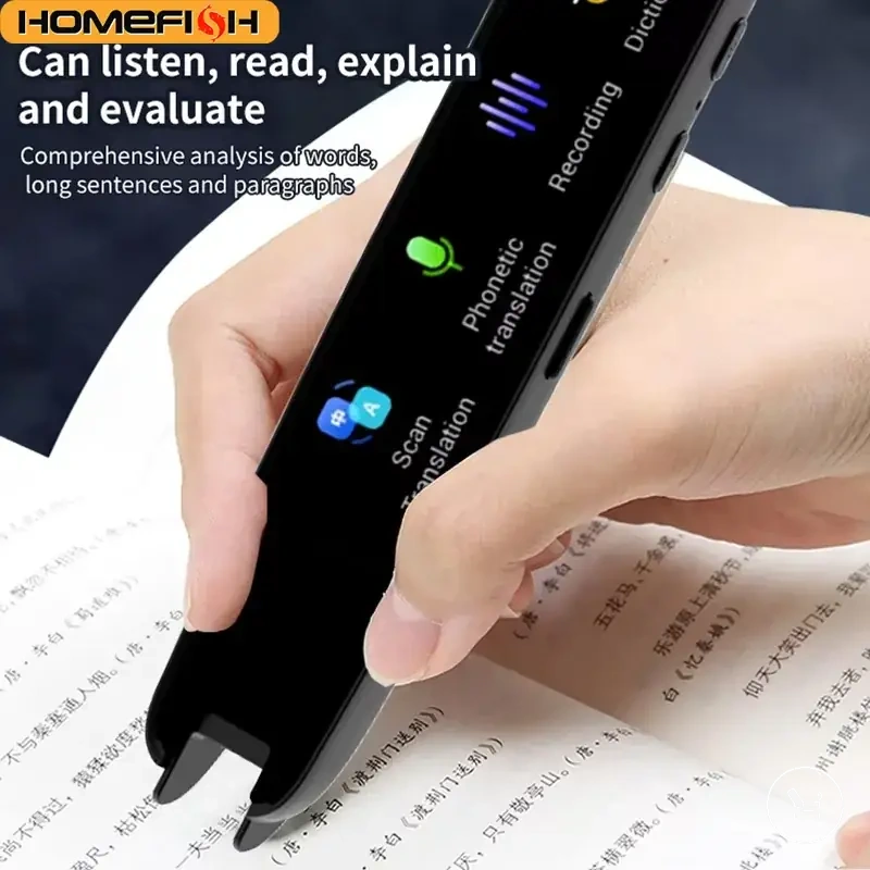 Bolígrafo traductor diccionario offline con escaneo inteligente y lectura por punto.
